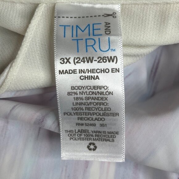 Time And Tru Swim Suit Top Halter Womens 3X Purple New - Picture 8 of 13